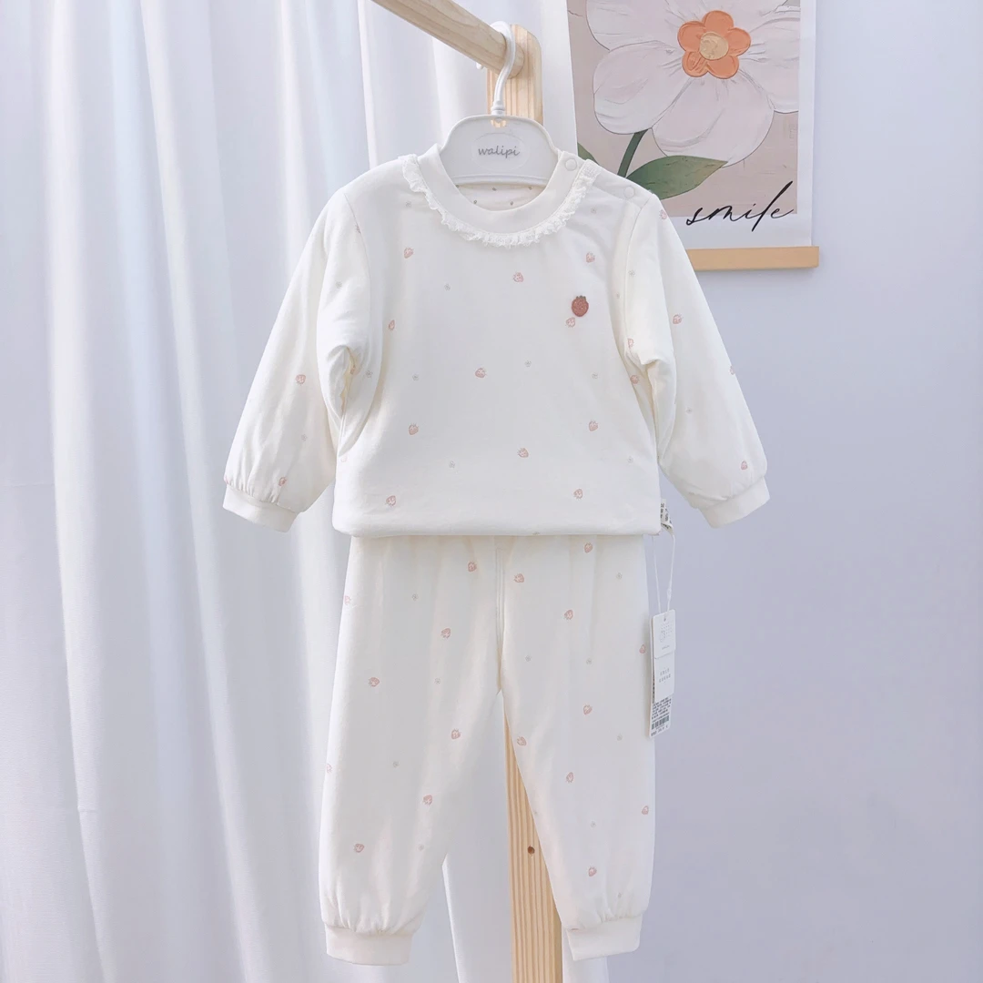 娃丽比25-冬夹棉分体平腰高腰套装