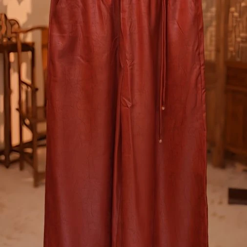 6765香云纱高货直通显瘦裤子