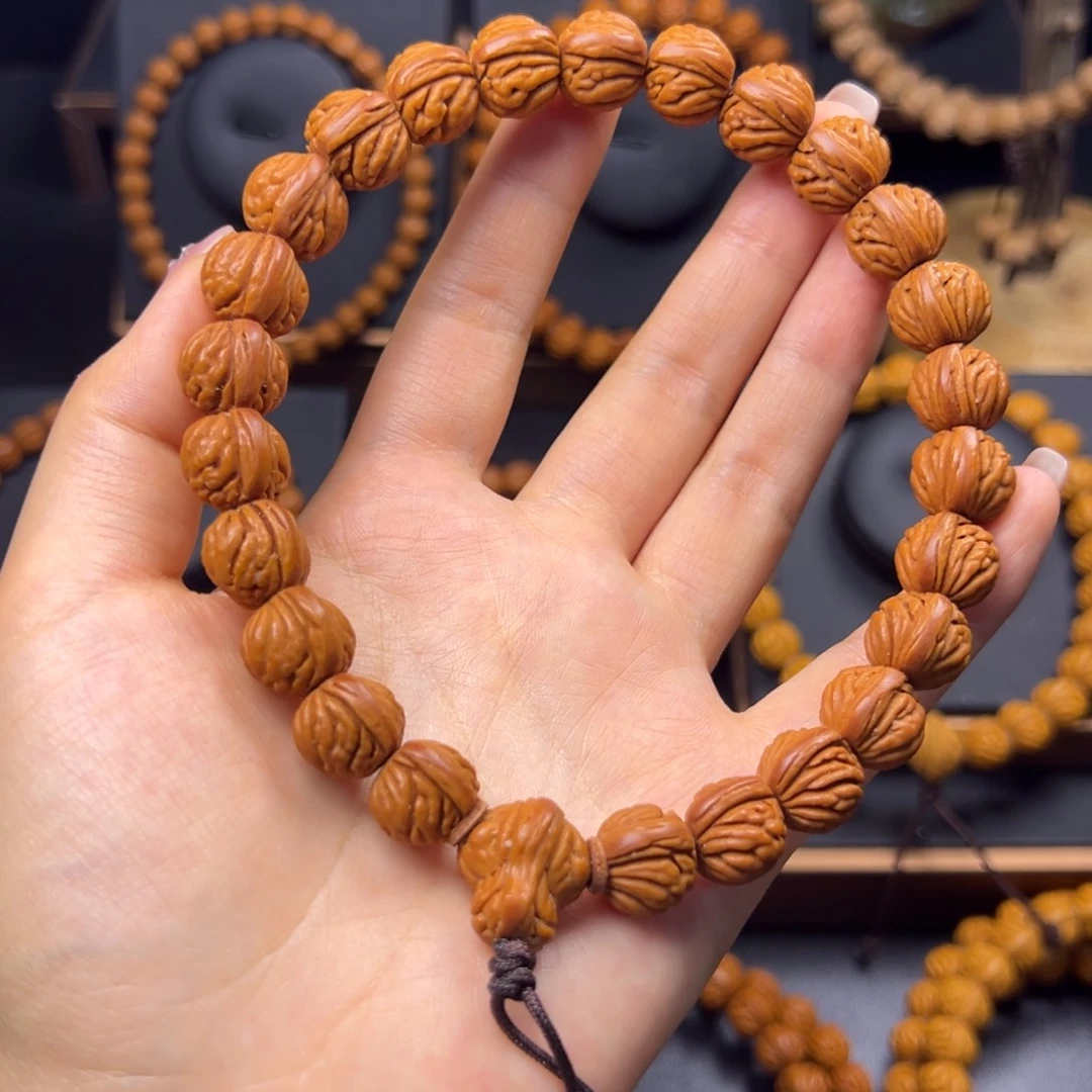 手串桃核火龙纹13手持