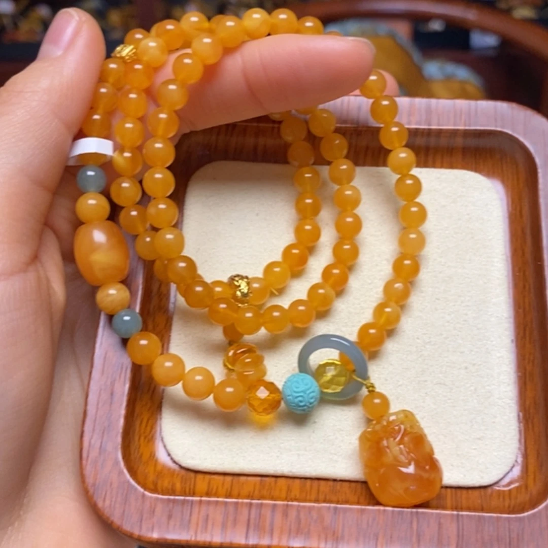 【闪购商品】蜜蜡手链未镶嵌手串