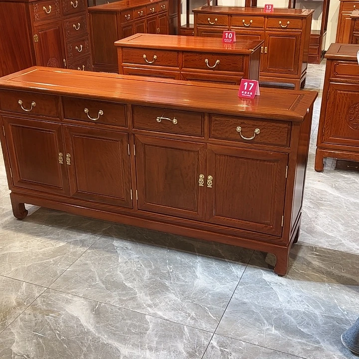 用***4柜类家具花梨木类花梨木158高脚素面餐边柜