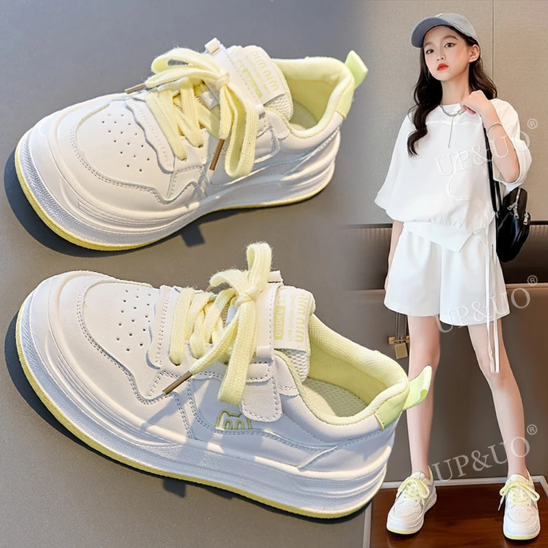 女童板鞋春秋季2025新款运动鞋女孩小白鞋学生中大童爆款儿童鞋子