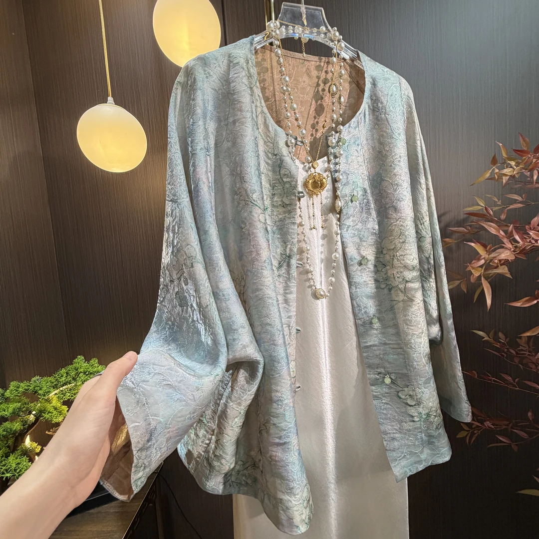 品优-2026蓝色大海的传说新中式气质外套-B131-朵朵