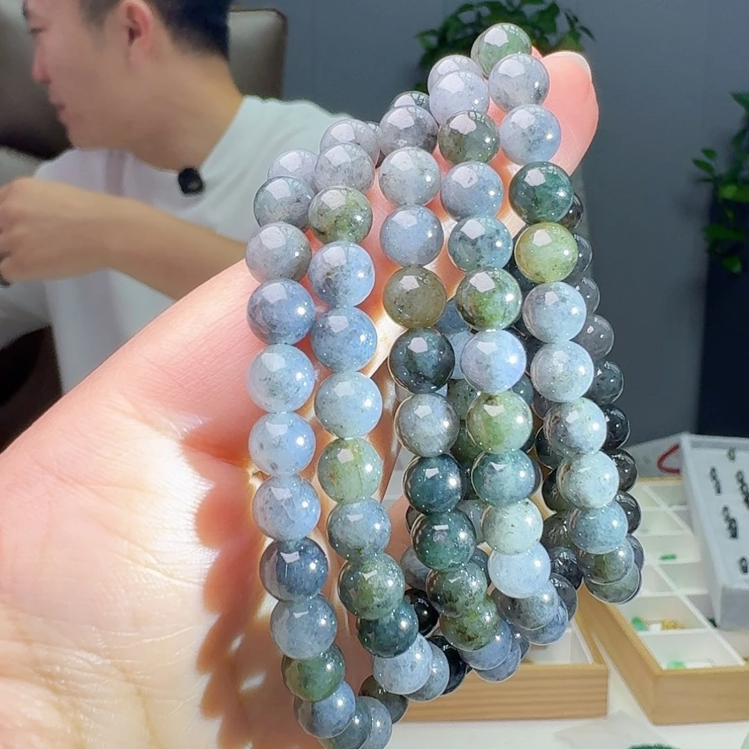 翡翠未镶嵌手链多样性发货其一