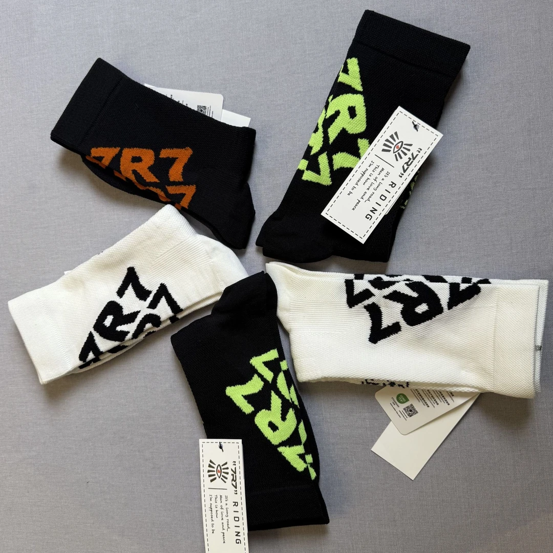 7R7专业骑行袜四季袜子男女公路自行车跑步运动透气速干防滑大标