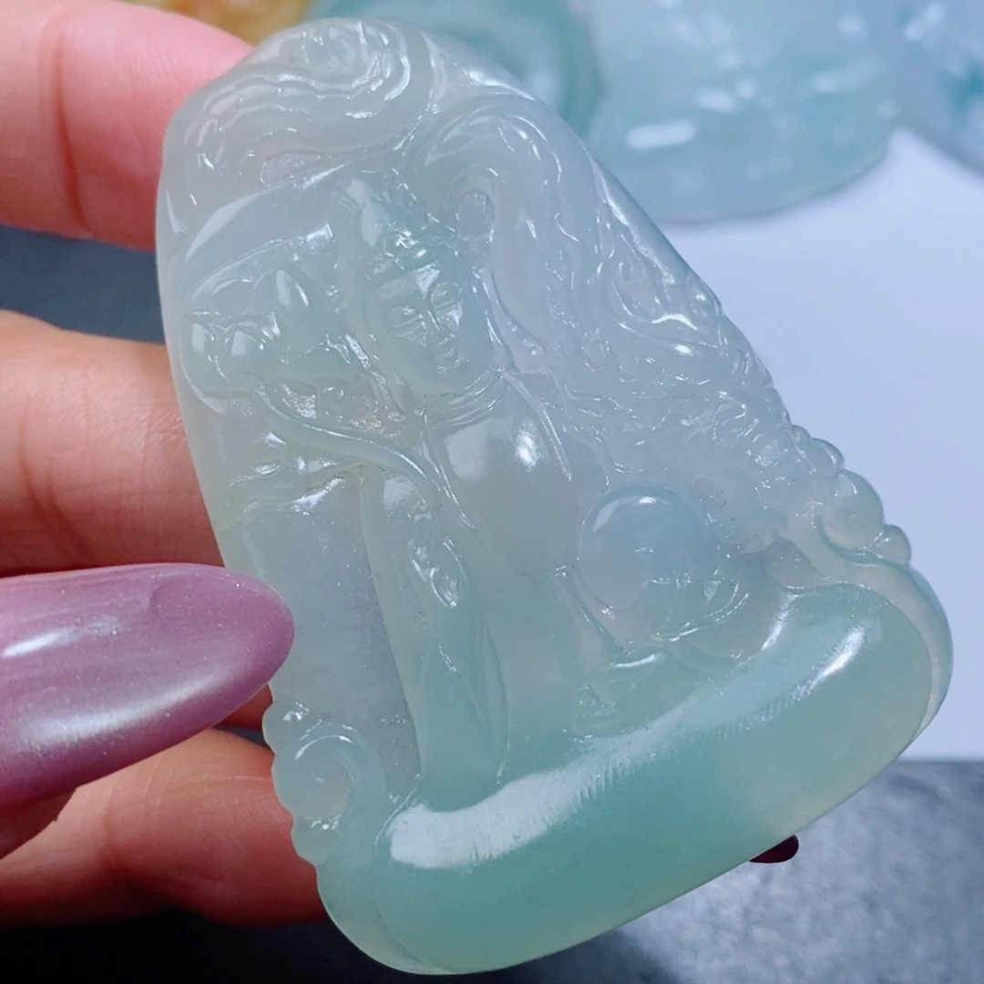 许***雄未镶嵌吊坠定制翡翠
