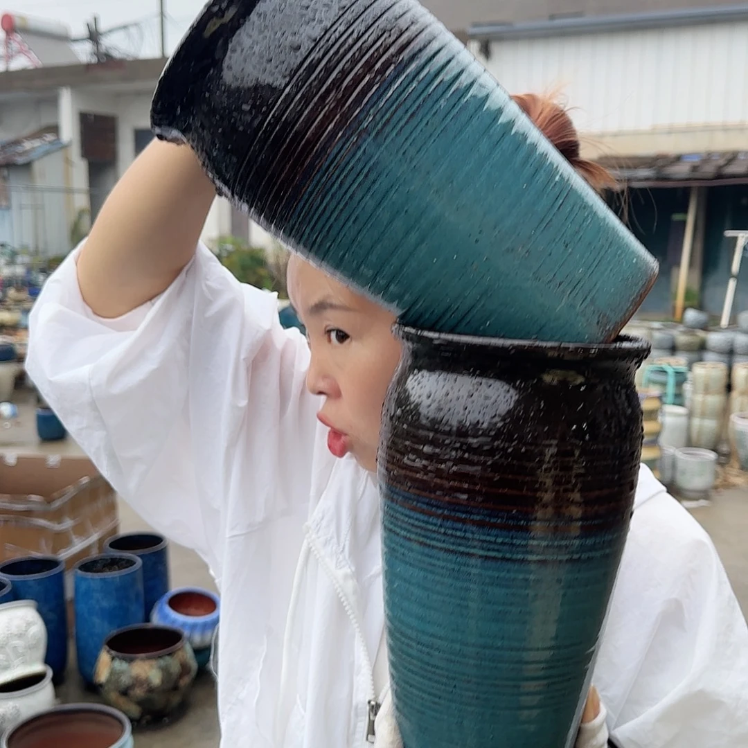 王嫂花盆1108-318高26口14