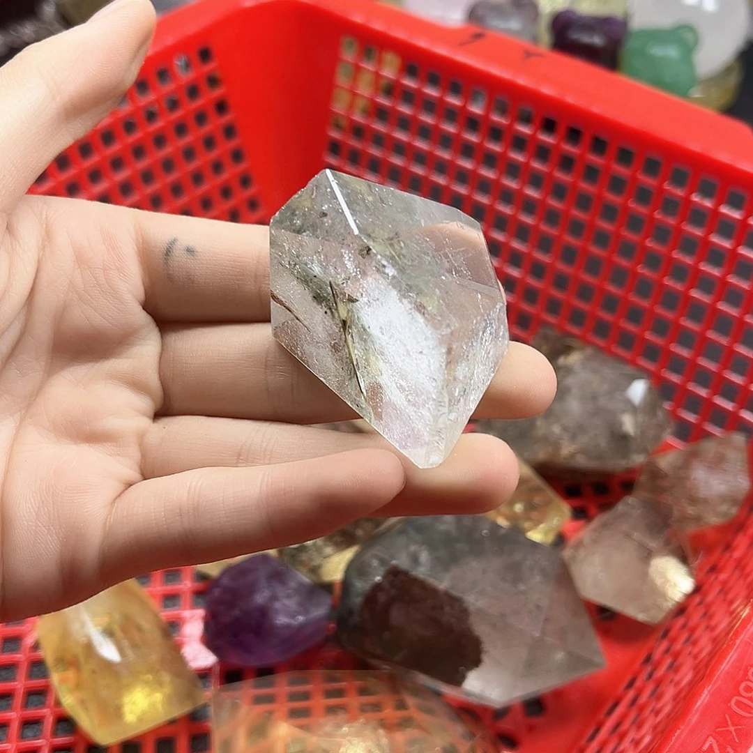 珠宝半成品紫晶未镶嵌253水晶石