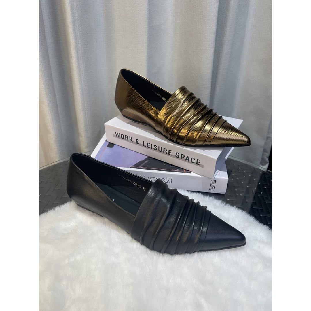 F1710-A9987牛皮2厘米气质浅口女鞋优雅时尚舒适透气百搭凉鞋