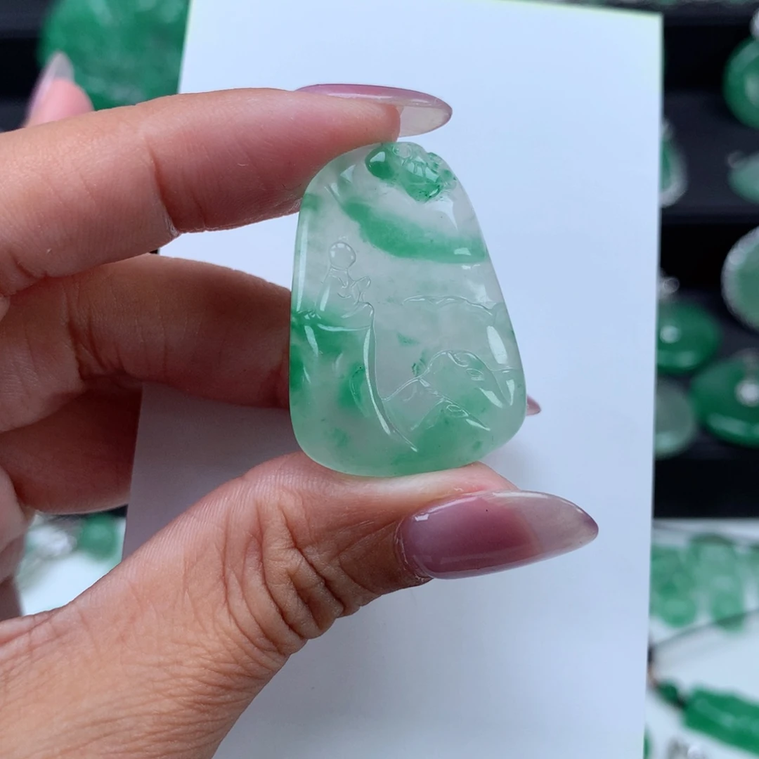 未镶嵌吊坠石英质玉（非洲翠）