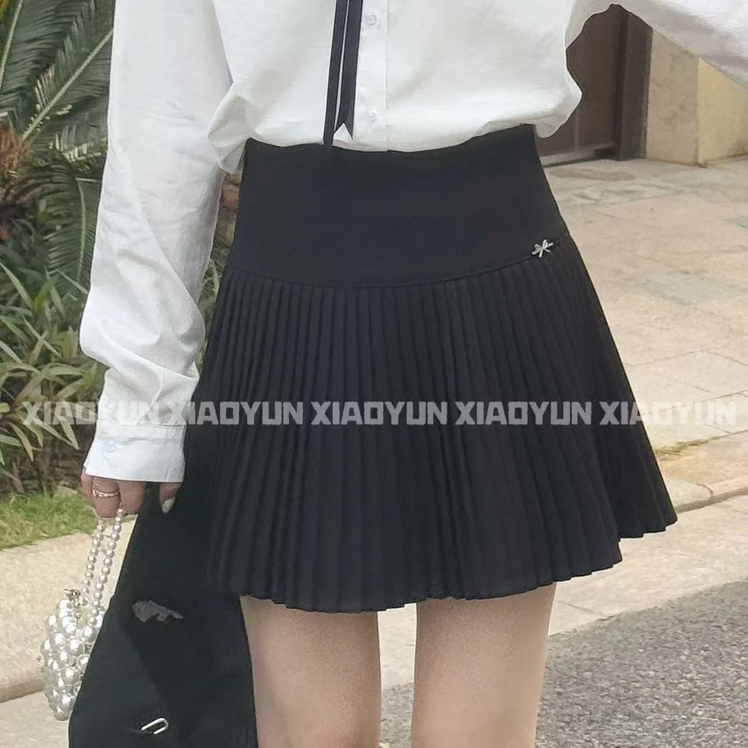 蝴蝶百褶短裙 小允姐姐2025新款气质时尚高级蝴蝶百褶短裙