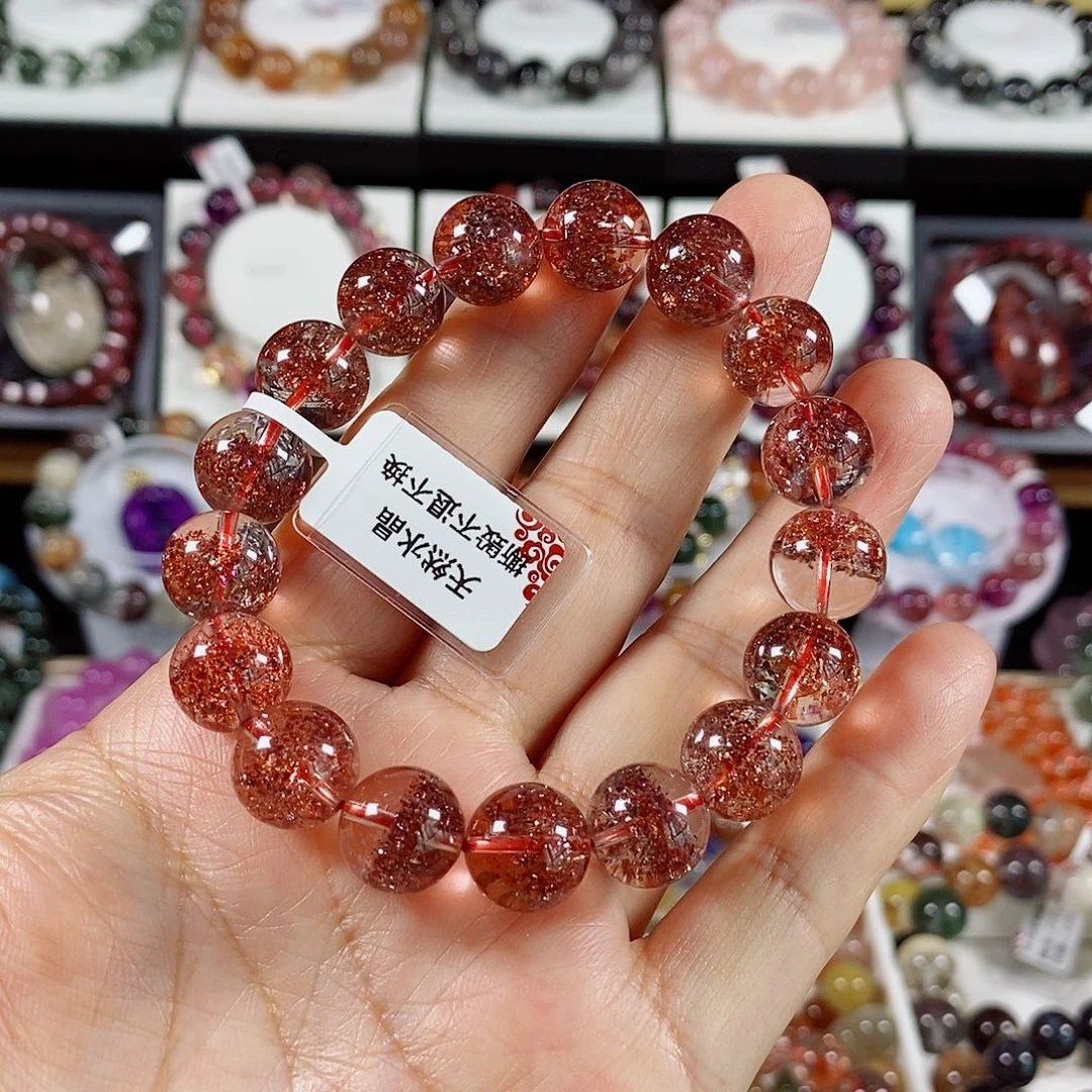 水晶手链未镶嵌金草莓