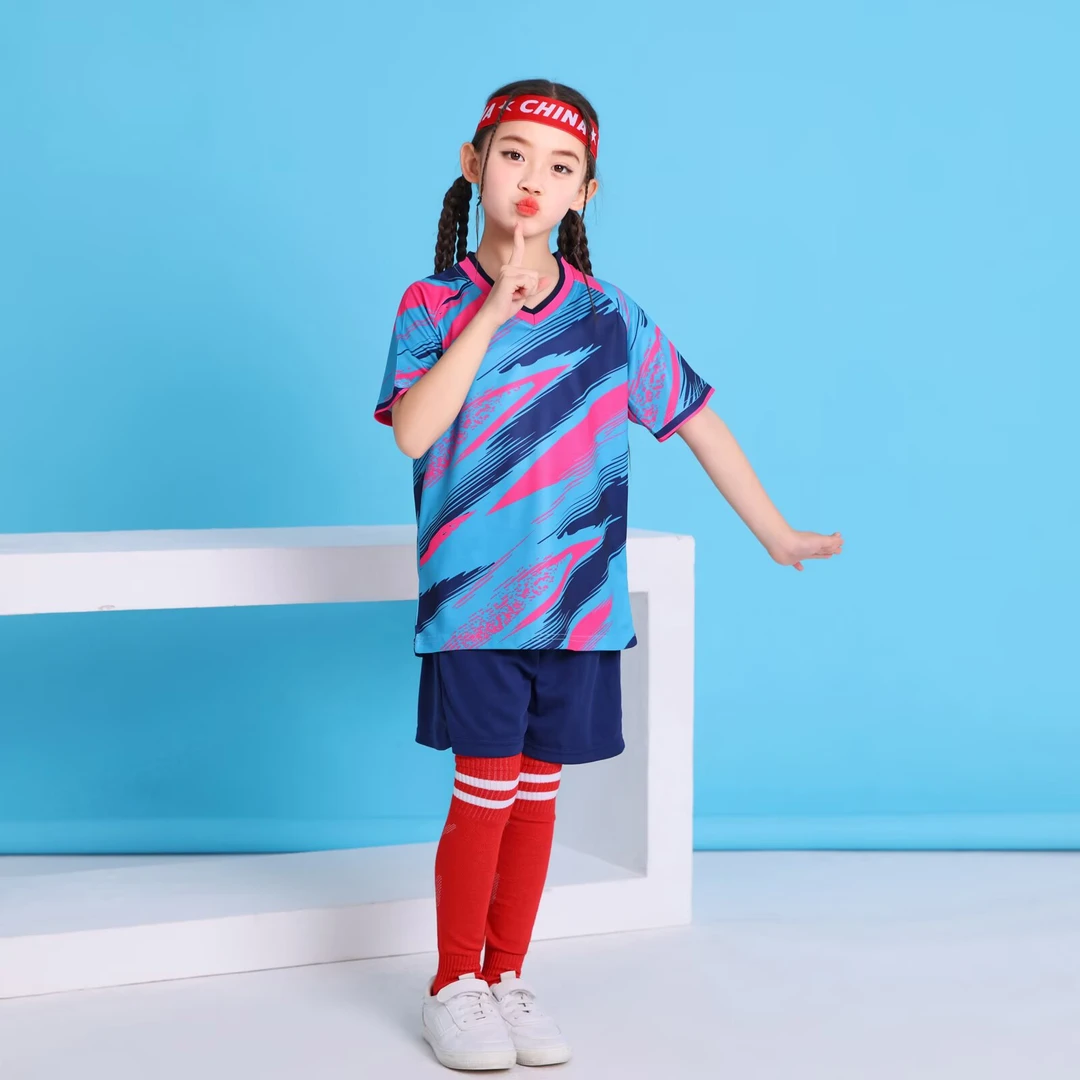 夏季速干衣运动风儿童女童装学生透气运动套装大童训练服运动服