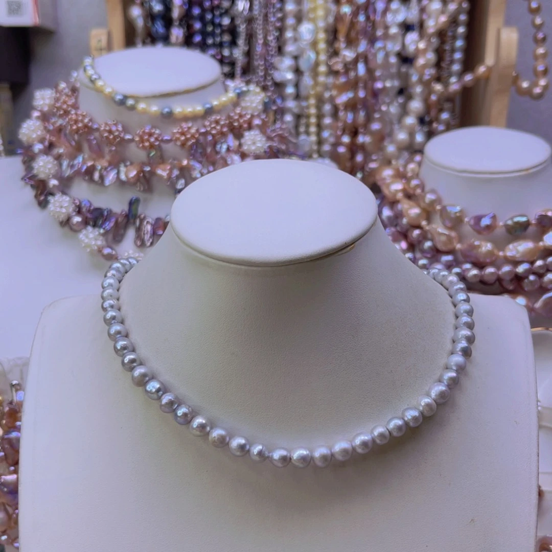 淡水珍珠手绳合金