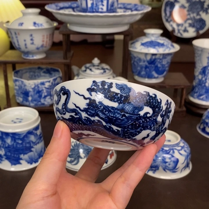 思***后景德镇陶瓷手工手绘