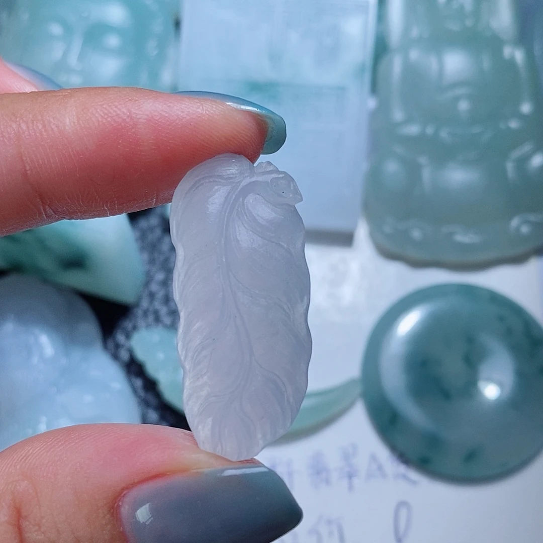 心***远定制翡翠未镶嵌毛货付款后确认抛光