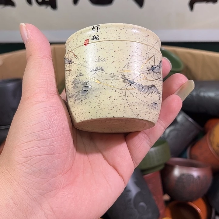 茶杯紫砂全手工紫砂主人杯