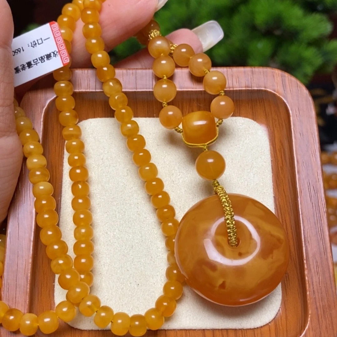 【闪购商品】蜜蜡颈饰未镶嵌项链