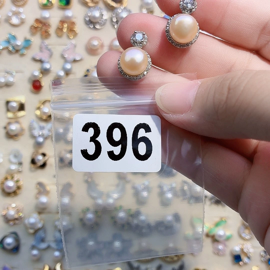 合金淡水珍珠耳饰