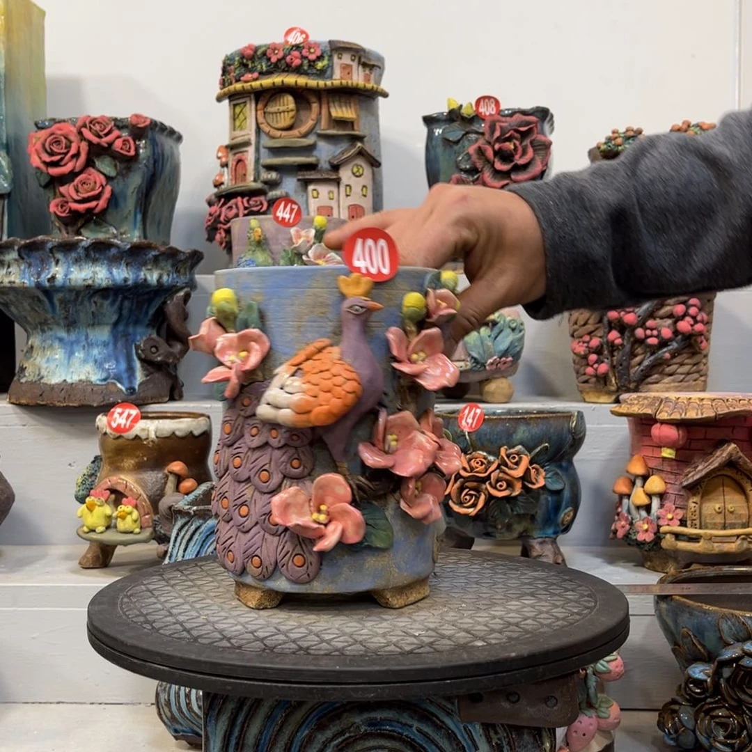 陶瓷400 号陶然花盆厂家直销