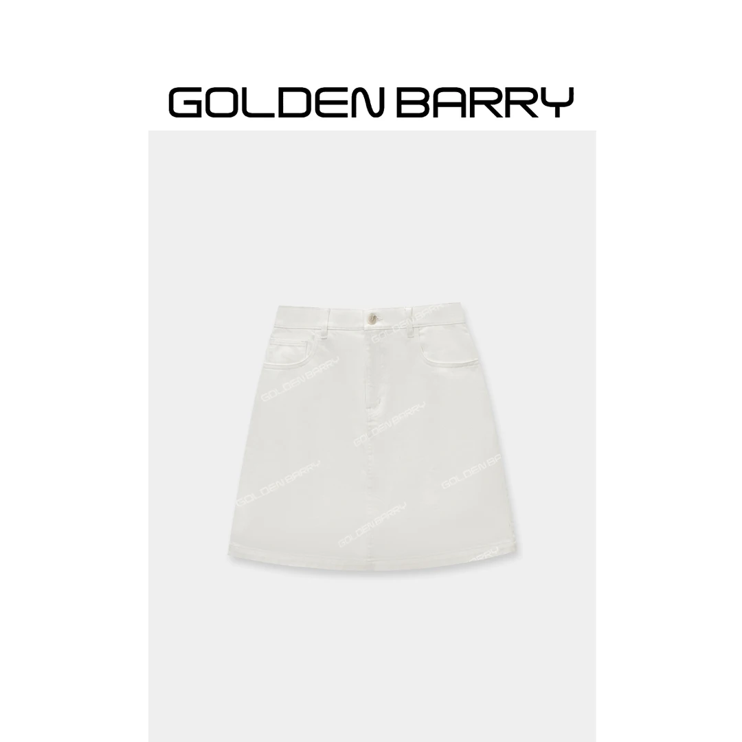 GOLDENBARRY311297牛津棉休闲牛仔风短裙