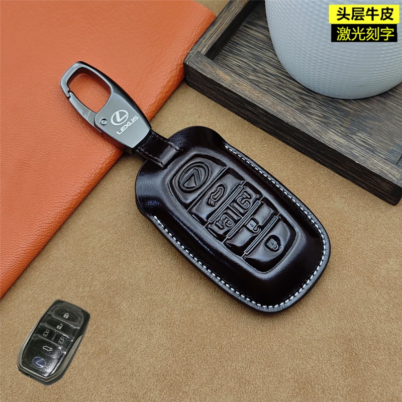 专用于雷克萨斯lm350h500h钥匙套真皮高档雷尔法凌志钥匙扣改装包