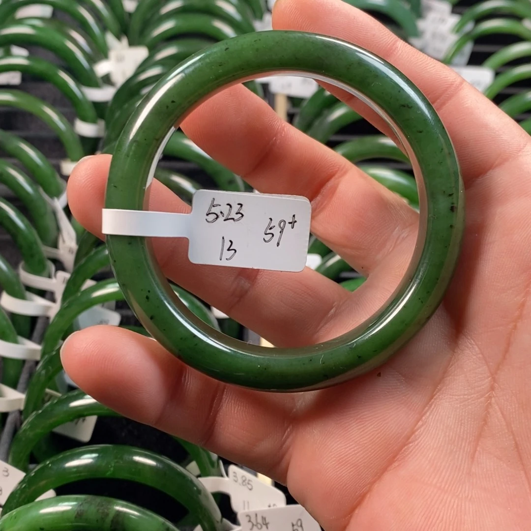 和田玉（碧玉）未镶嵌手镯59