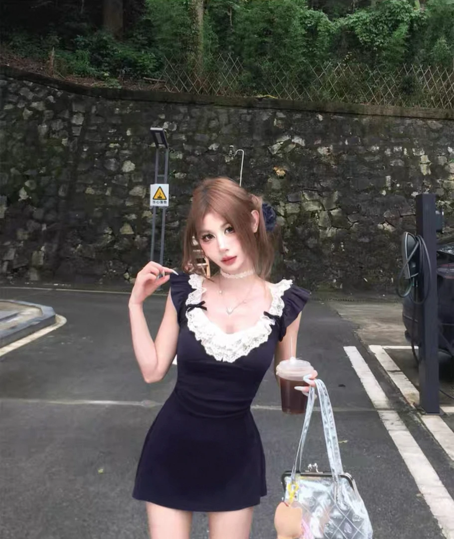 【孤品扣号下单备注编码】夏季女装显瘦蕾丝花苞连衣裙春夏秋冬新款