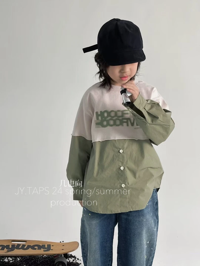 【056】天天妈韩版休闲宽松百搭休闲衬衫