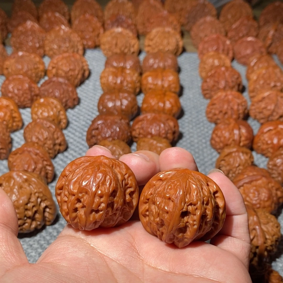 文玩核桃把件38磨盘