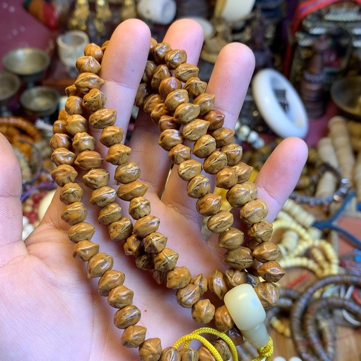 星月菩提吊坠乌*鸦藏传喜马拉雅艺术品