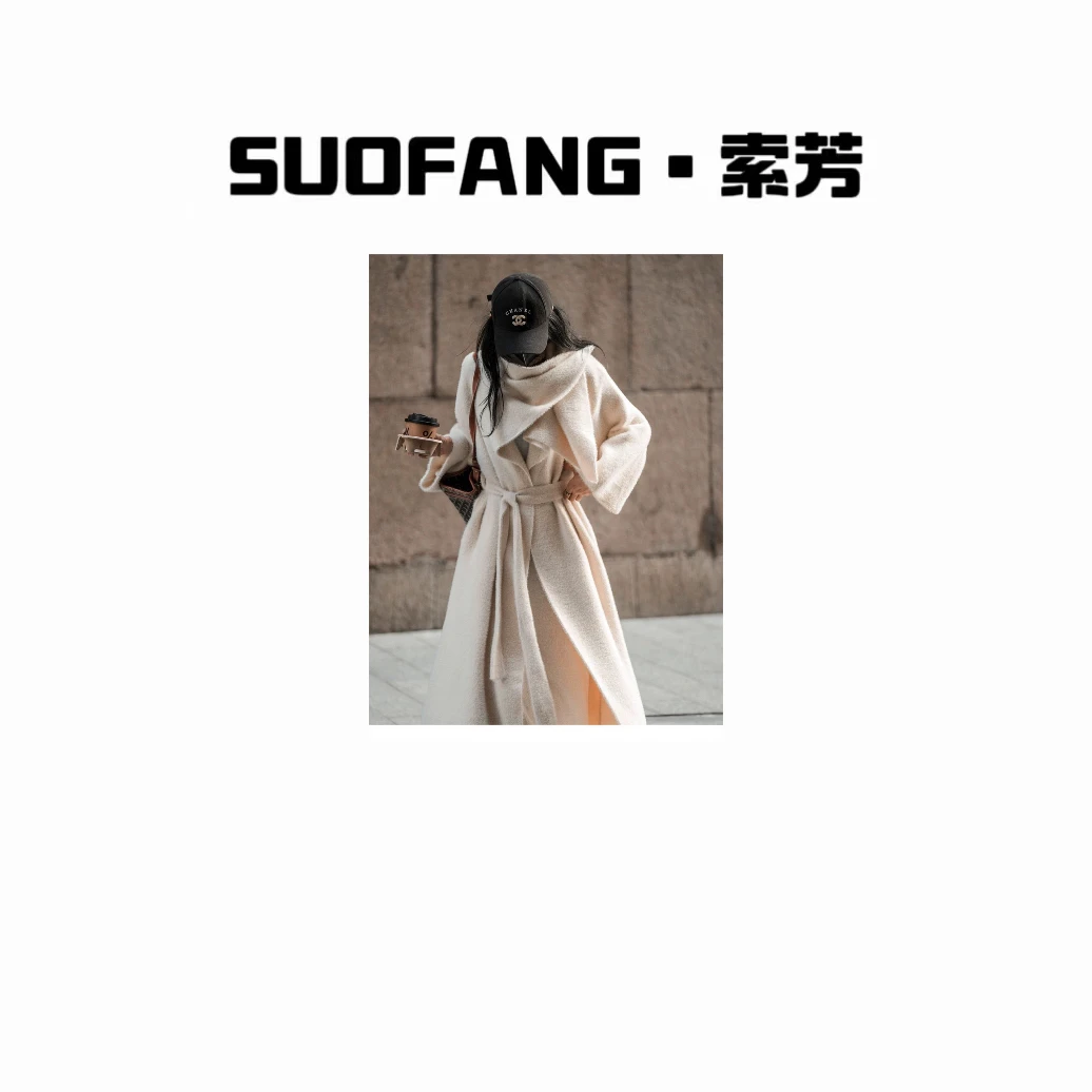 新品上市.时尚慵懒风开衫长款大衣258080