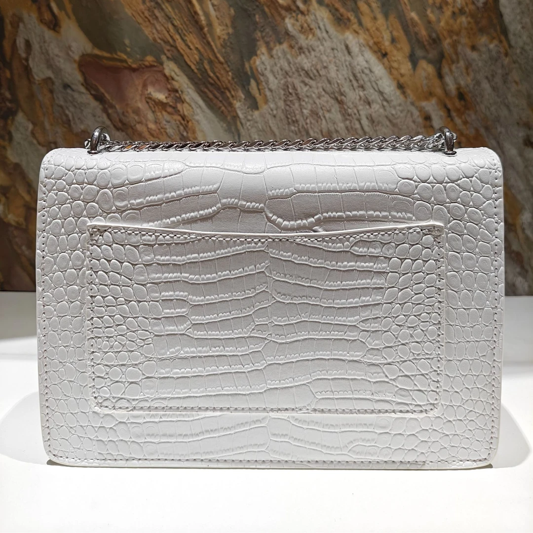 HIRMRIS手工真皮包550591  鳄流苏阳白