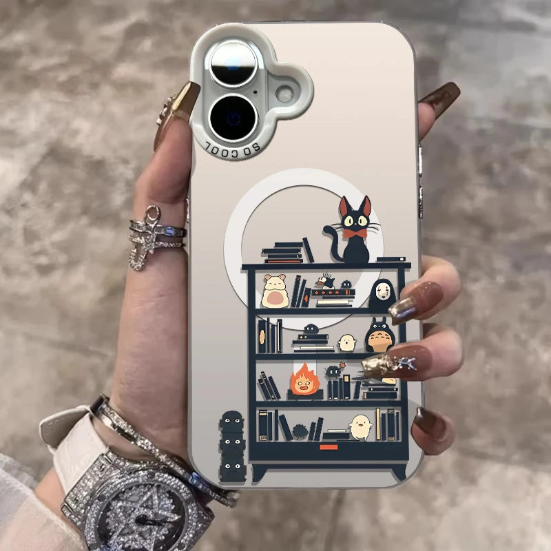 宫崎骏插画适用苹果16promax手机壳iphone15保护套透明全17promax