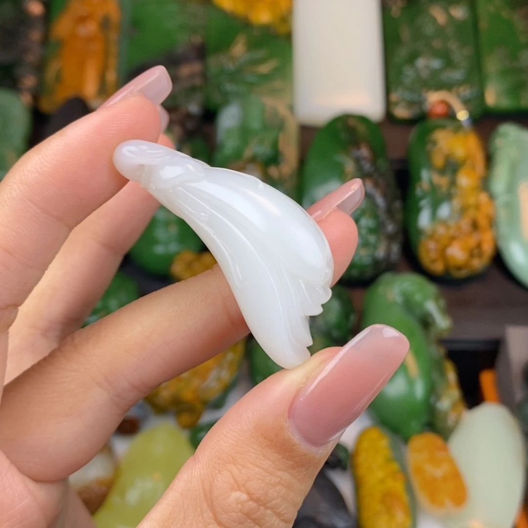 和田玉未镶嵌挂件