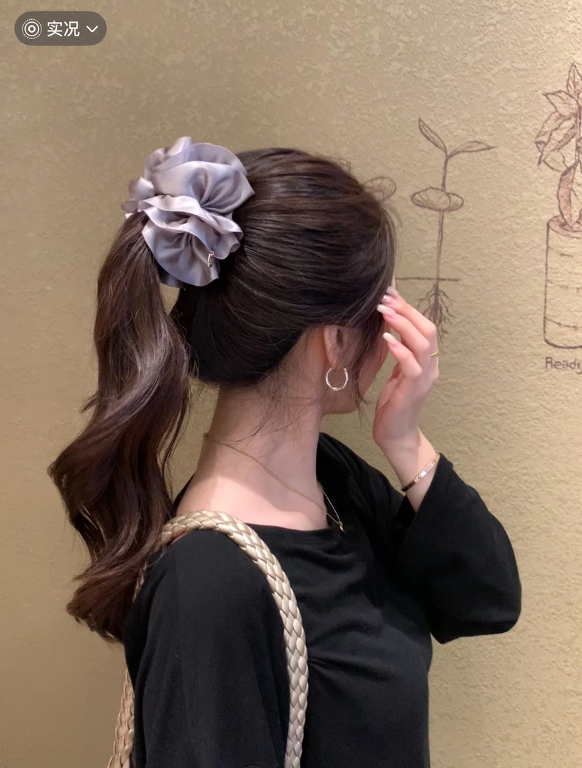 【只做原版】新品香蕉夹大肠发圈抓夹马尾夹侧边夹发圈发绳