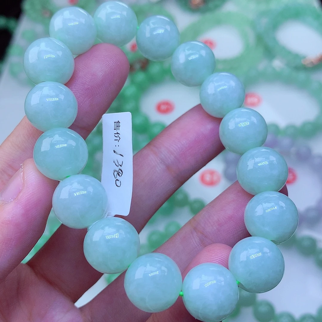 翡翠未镶嵌毛衣链卡12.9