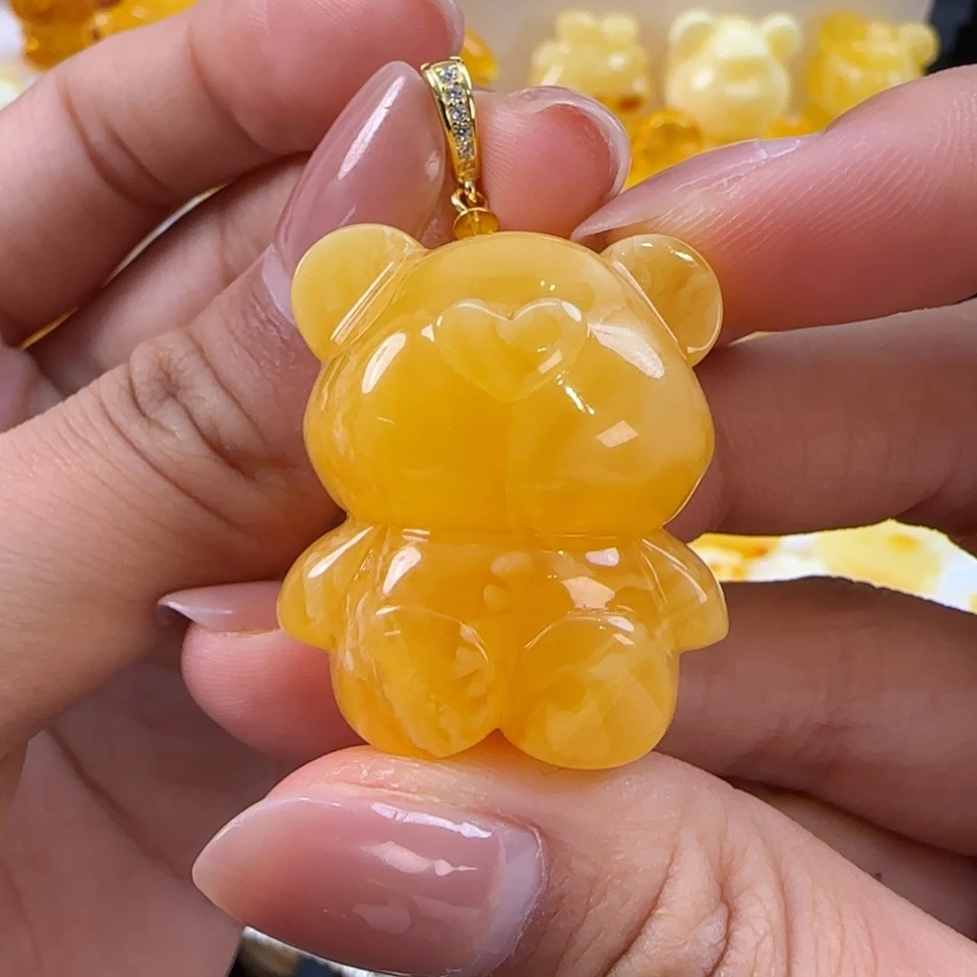 琥珀未镶嵌珠宝奇石夏*