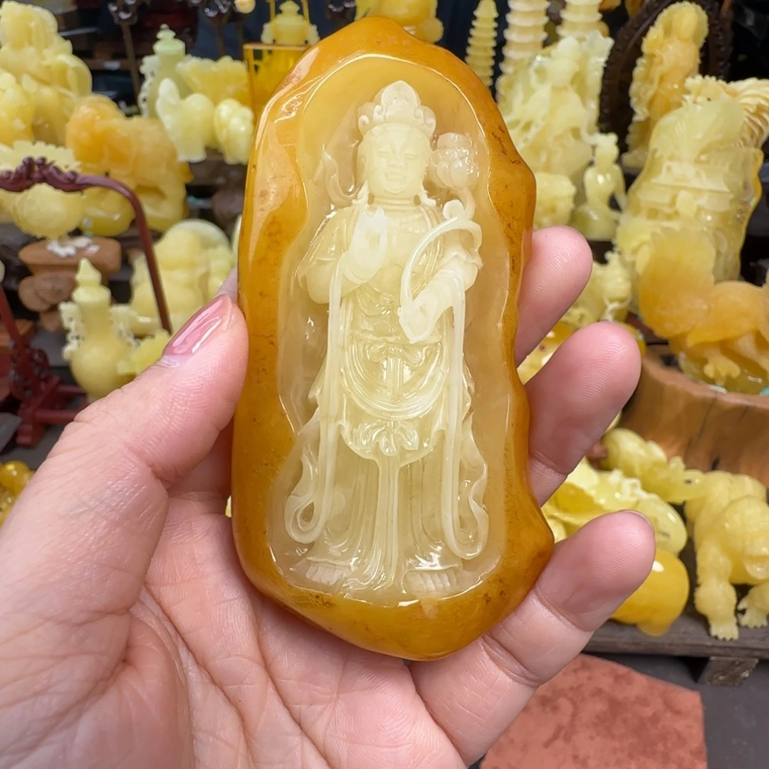 蜜蜡未镶嵌珠宝奇石