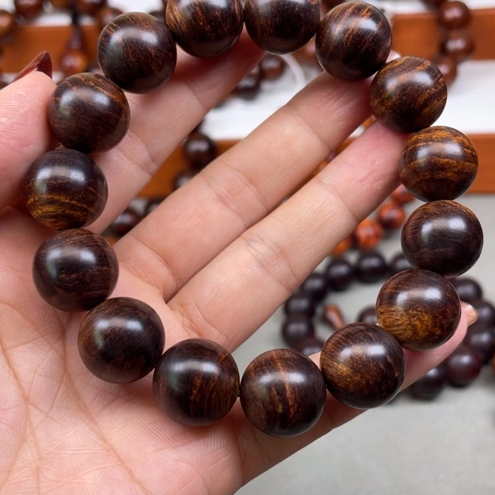 黄花梨/降香黄檀手串/手链海南黄花梨1.5紫油梨福利款