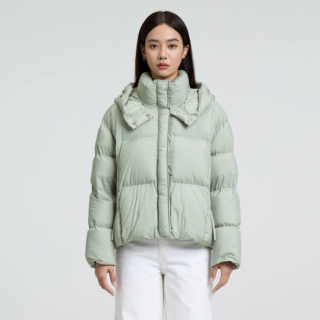 冬款羽绒服休闲时尚气质连帽宽松百搭ESDYNB808