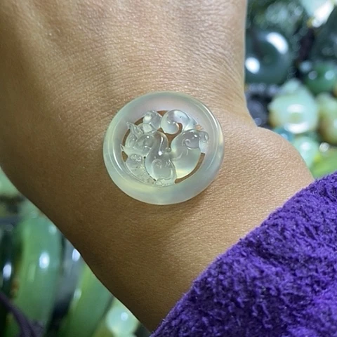 未镶嵌岫玉手绳一个