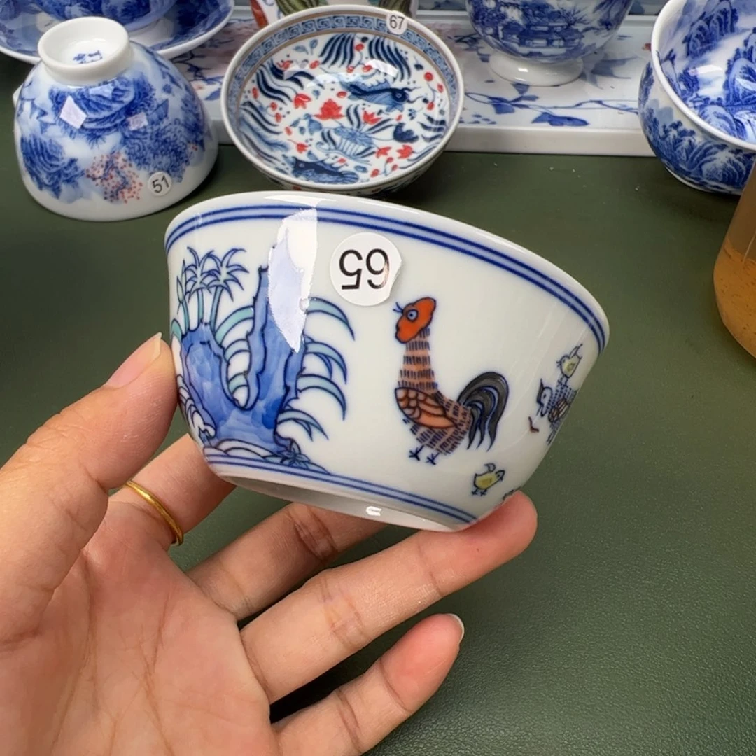 景德镇纯手工纯手绘茶具木木65