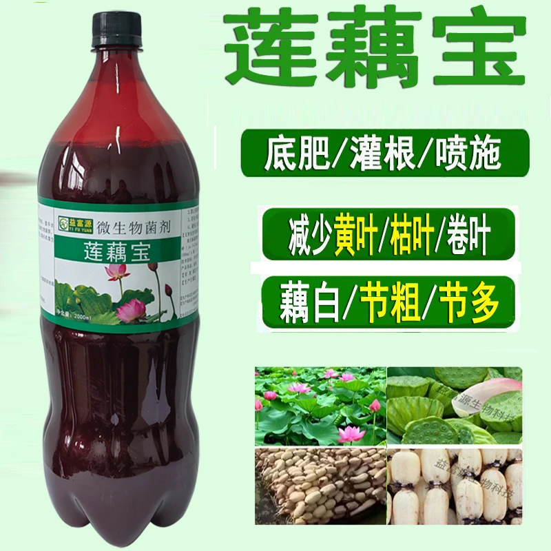 益富源莲藕宝叶面肥料膨大素促进发芽减少枯叶卷叶黄叶莲藕营养液