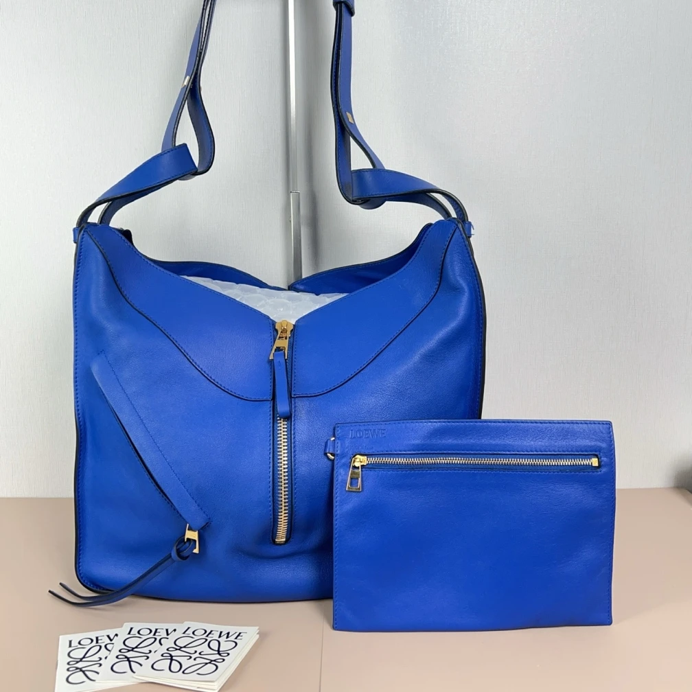 95新 LOEWE/罗意威 罗意威大号吊床子母单肩斜挎包cj7009