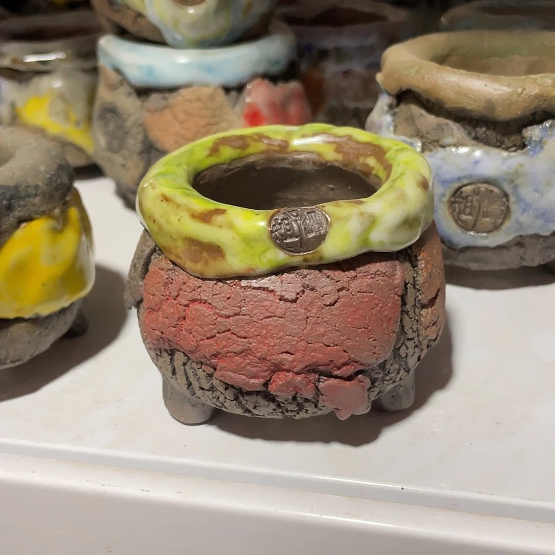 40号 孤品油画山石小地雷内口4.5左右 百搭