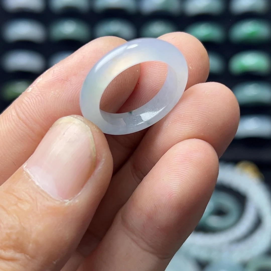 定制翡翠未镶嵌圈口圈口16号