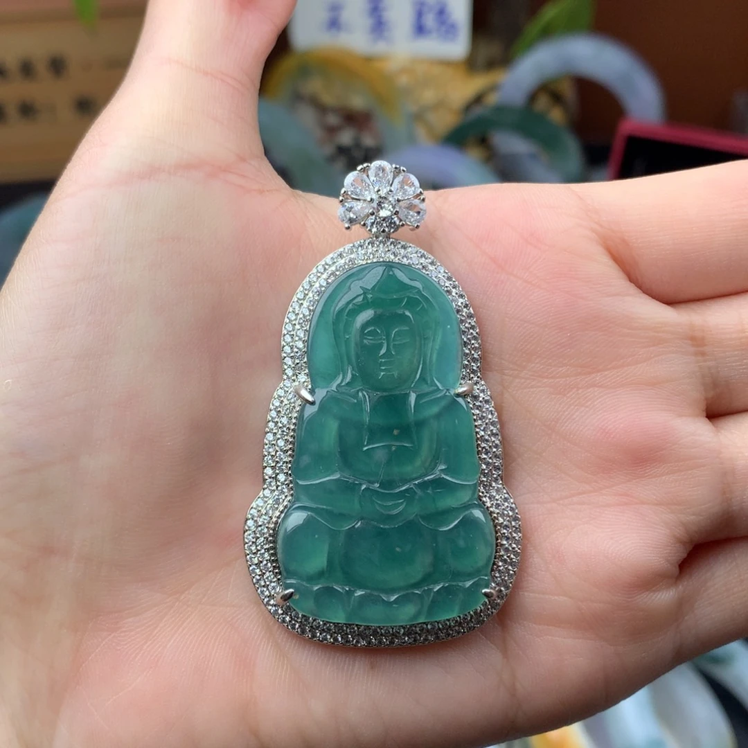 翡翠未镶嵌颈饰翡翠吊坠