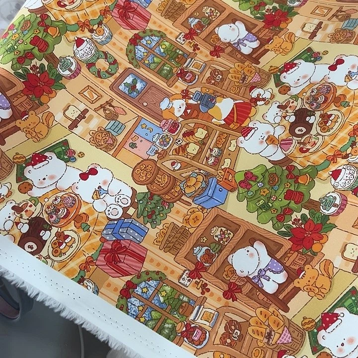 棉一米价纯棉细帆布1.5米宽果子布艺c