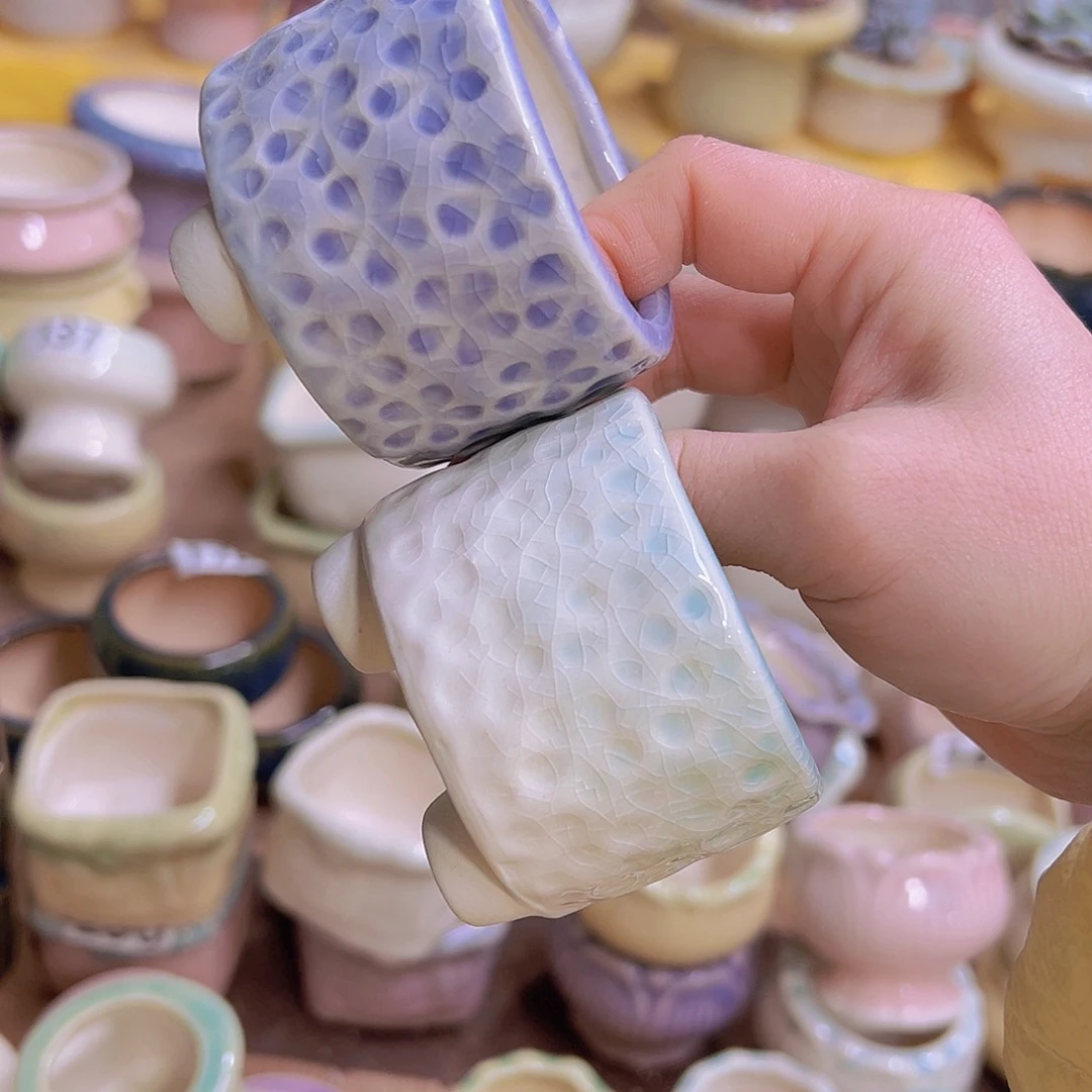 红陶陶瓷花盆当场满12包邮